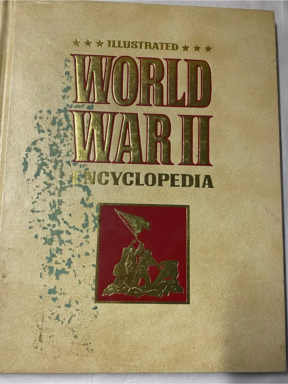 Illustrated World War II Encyclopedia - Gold & Red Hardcover